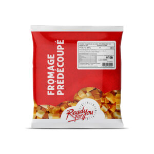 MIX GOUDA CHEDDAR ROUGE CUBES 10X10 SACHET 500G