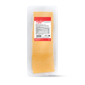 CHEDDAR ROUGE MATURE TRANCHES 9X9 20G BARQUETTE 500G
