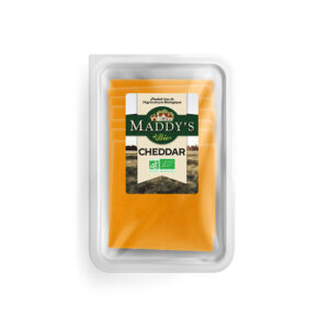 CHEDDAR ROUGE BIO TRANCHES 9X9 21G BARQUETTE 150G
