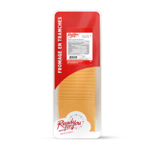 CHEDDAR ROUGE TRANCHES 9X9 15G BARQUETTE 500G