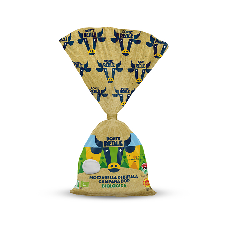 MOZZARELLA DI BUFALA CAMPANA AOP BIO BOULE CIUFFO SACHET 250G