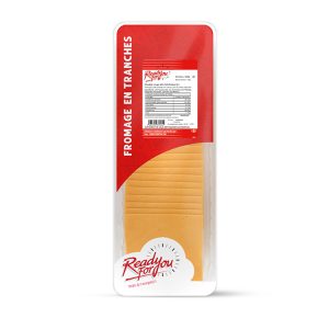 CHEDDAR ROUGE TRANCHES 9X9 15G BARQUETTE 500G