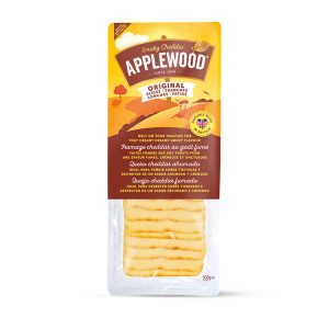 CHEDDAR FUME APPLEWOOD TRANCHES 9X9 30G BARQUETTE 500G